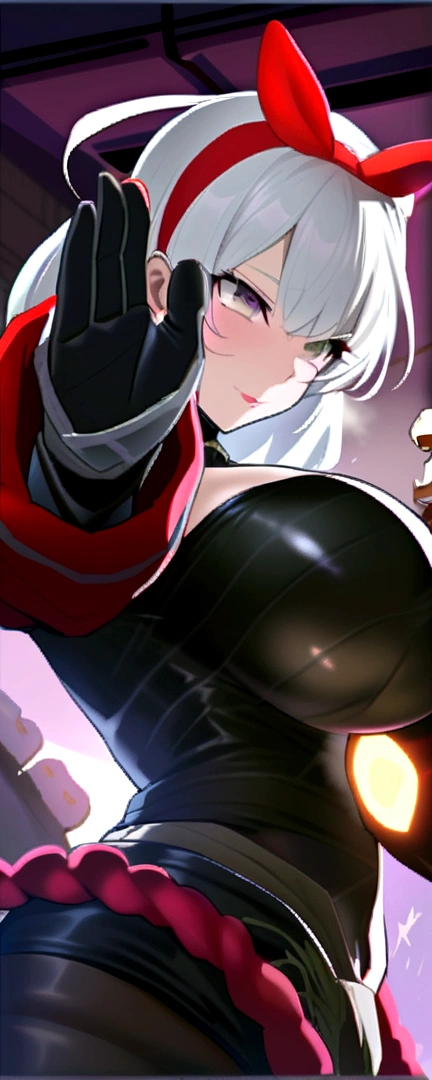 Beautiful girl white hair huge breasts engage in sexual intercourse with men sperm all over your body.