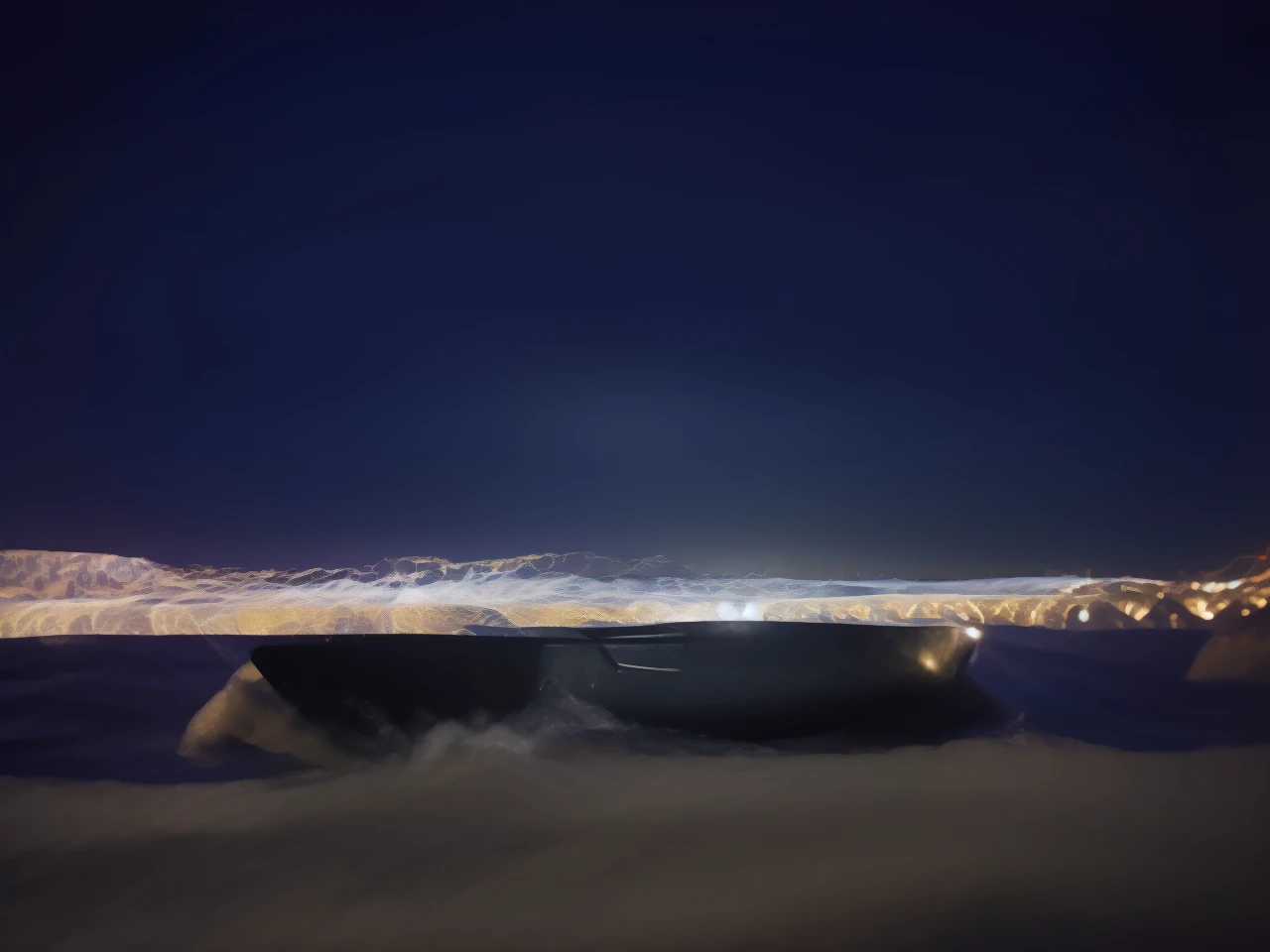there lies a yacht it glides through the ink-black waves. The deck, adorned with teak and moon-kissed dew, cradles stories whispered by the wind.