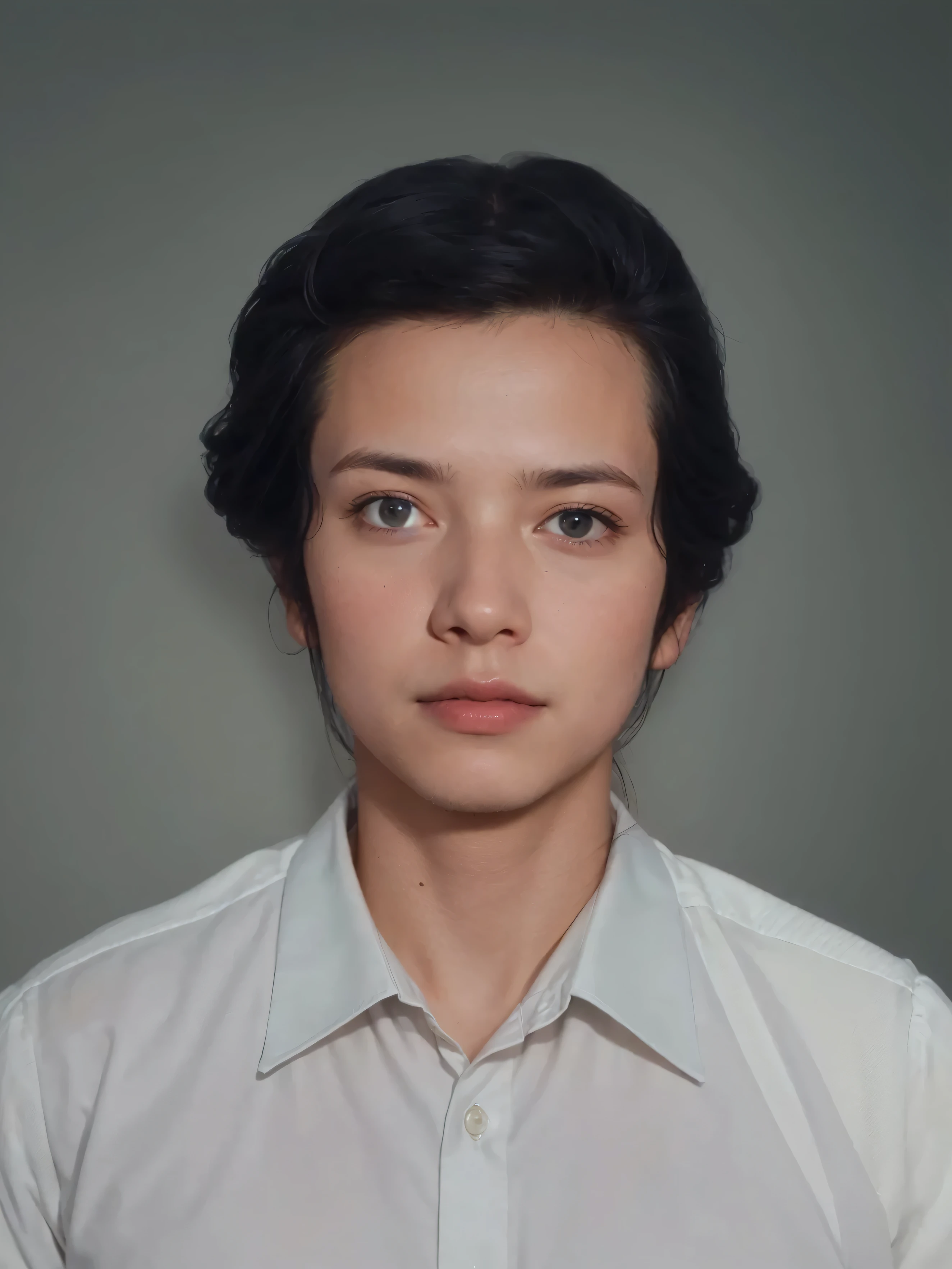 Make this photo look realistic and detailed, there is a man with a white shirt, potrait, digital art but photo, protrait, full protrait, 40 years old man, very detailed potrait, realistic portrait photo, close up potrait, profile portrait, very detailed face, very realistic face, very perfected face, very detailed clothes, very realistic clothes, very perfected clothes