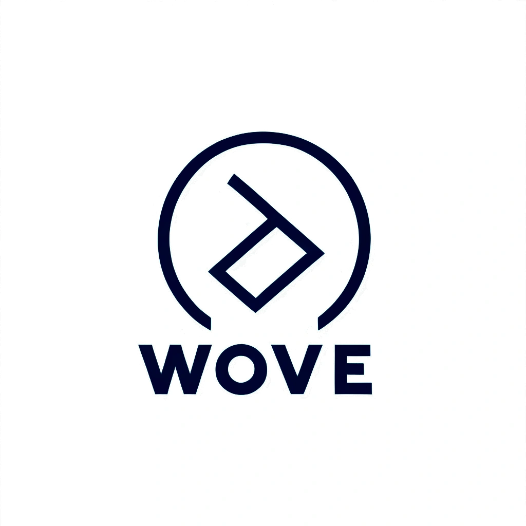 wolve d logo, minimalis