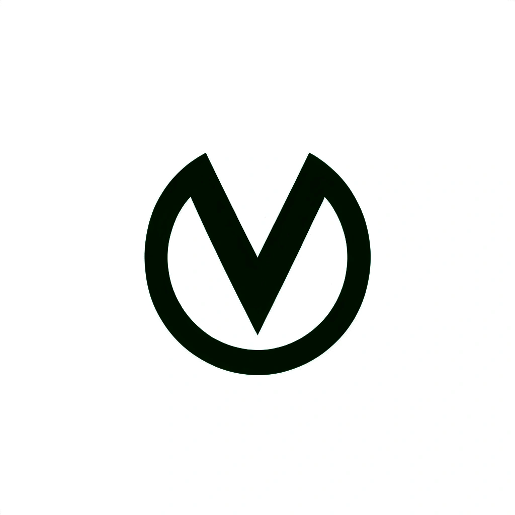 wolve d logo, minimalis