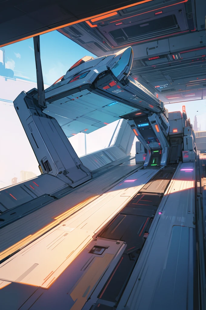 The deck of the spaceship