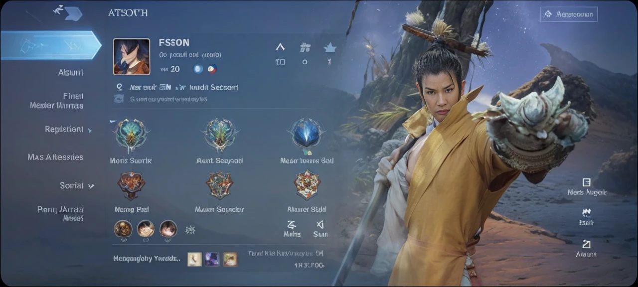 a close up of a person with a sword in a desert, atla, as an anime character, inspired by Yang Jin, beautiful avatar pictures, inspired by Chen Jiru, avatar image, tsukasa dokite, avatar aang, jin kagetsu, smirking male bard, katsura masakazu, masakazu katsura, tanjiro kamado, ultra detail,8k,realistic