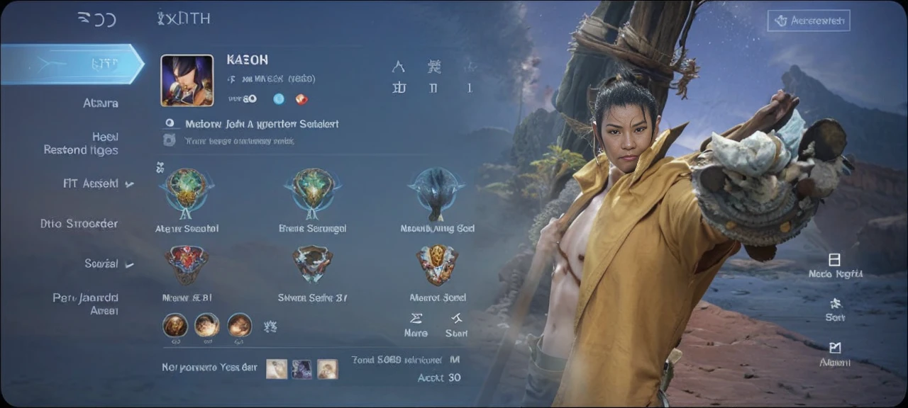 a close up of a person with a sword in a desert, atla, as an anime character, inspired by Yang Jin, beautiful avatar pictures, inspired by Chen Jiru, avatar image, tsukasa dokite, avatar aang, jin kagetsu, smirking male bard, katsura masakazu, masakazu katsura, tanjiro kamado, ultra detail,8k,realistic