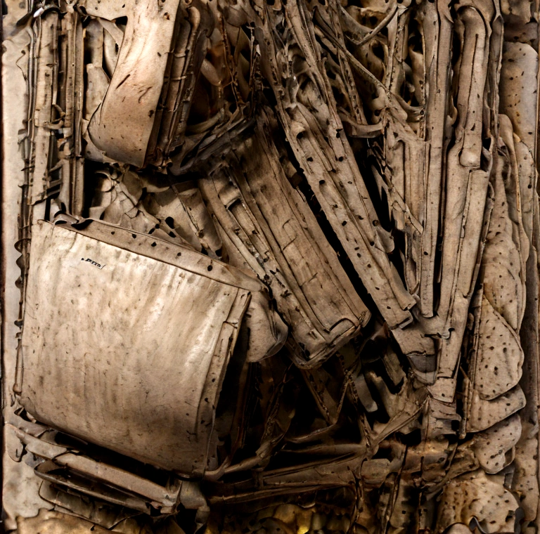 5+√(555×tan(15+15), fractal, Khorne,crimson, gold and black, organic matter, cellular colony, deep wiew,4k resolution,hyperdetailed, masterpiece, 3d modelling, abstract art, digital art