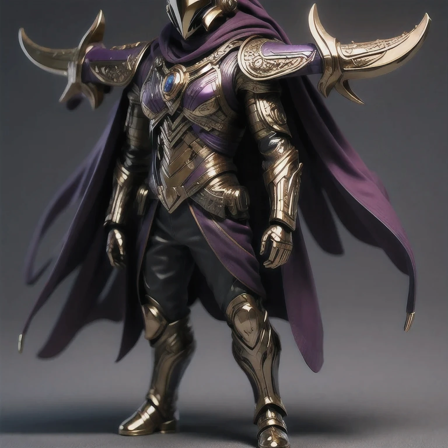 Close up of purple and gold toys, Super detailed fantasy characters, Science Fiction Characters render, detailed humanoid, Star Pathfinder Characters, Science Fiction Characters, Science Fiction Characters, humanoid character, very detailed character, Color Rendering, 3D Rendering Character Art 8K, Alien Armor, safi'jiiva armor, Marmoset Rendering