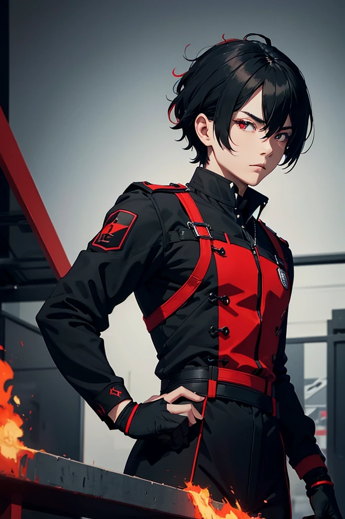 Man practitioners wear a striking black and red uniform. The primary color is black, symbolizing inner strength and discipline, while red accents represent the powerful energy and passion harnessed through the Buildforce technique