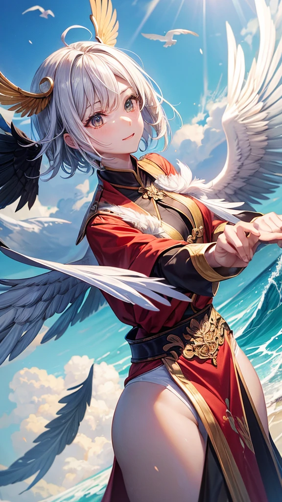 Canghai Jingwei feather wings bird wings anthropomorphic wave knife