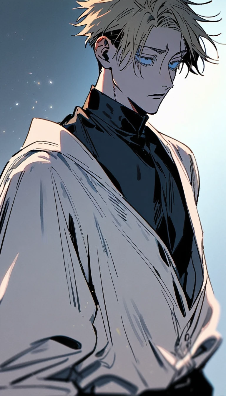 1 male gojo jujutsu Kaisen with formal dresses up look ahead