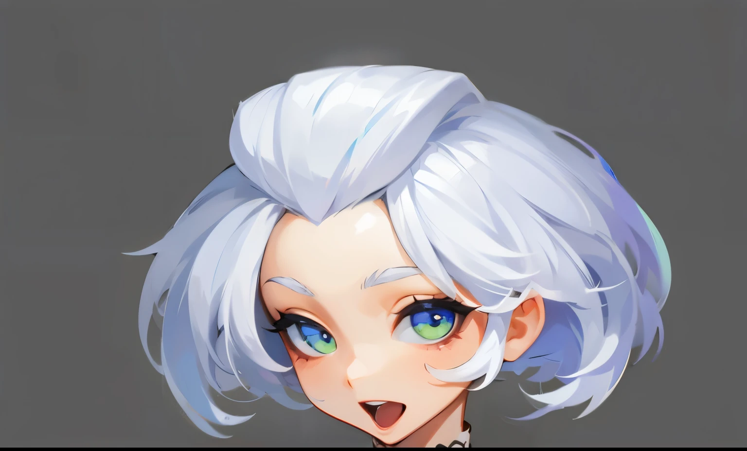 Highest quality，HD 4k,White hair