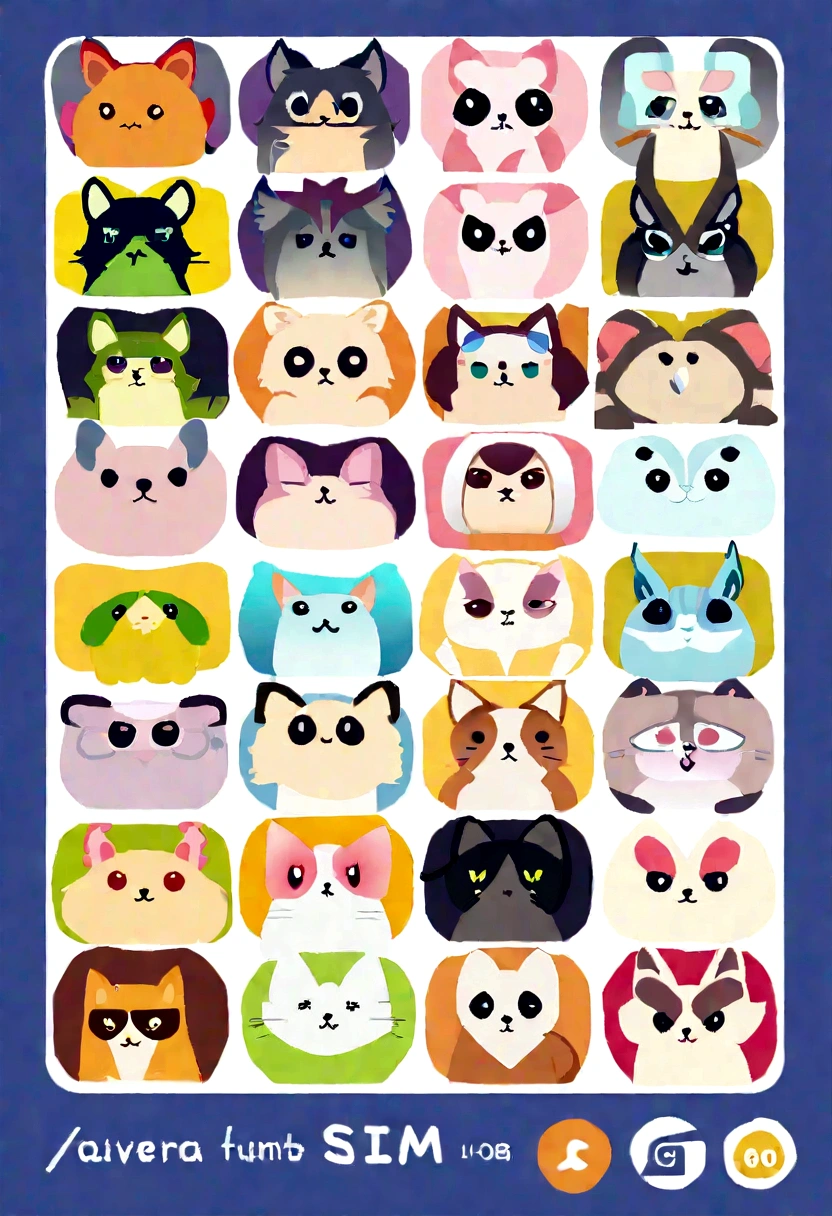 Cheap SIM sales,A logo,Si Avvera LLCの,Create a logo,Animal Character,Cute Images,Cheap and fast cheap SIM,Images that may be popular,