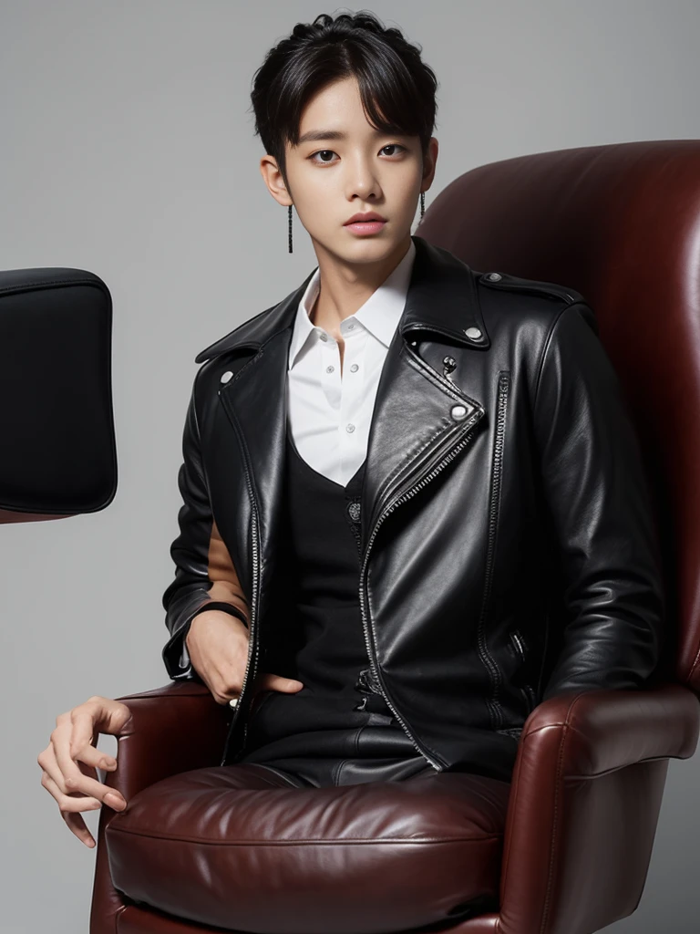 backgroud, Leather chair