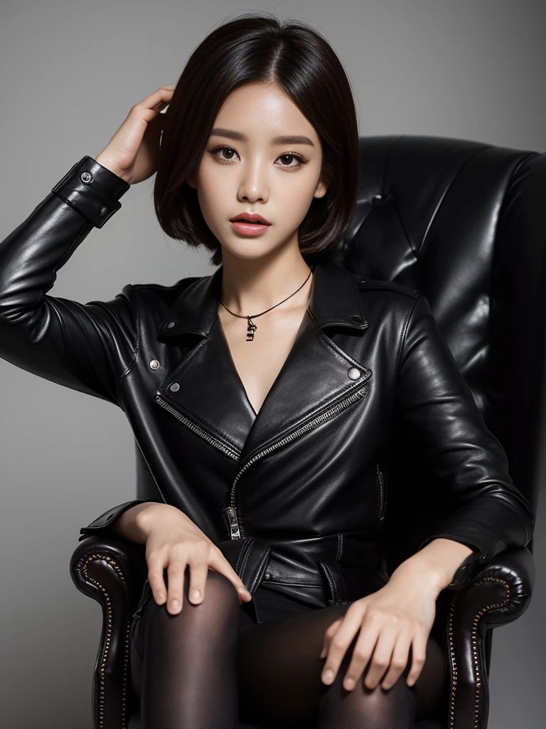 backgroud, Leather chair