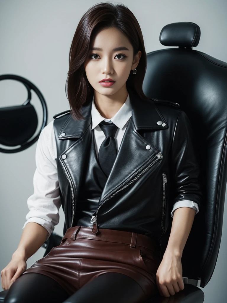 backgroud, Leather chair