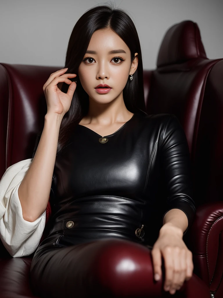backgroud, Leather chair