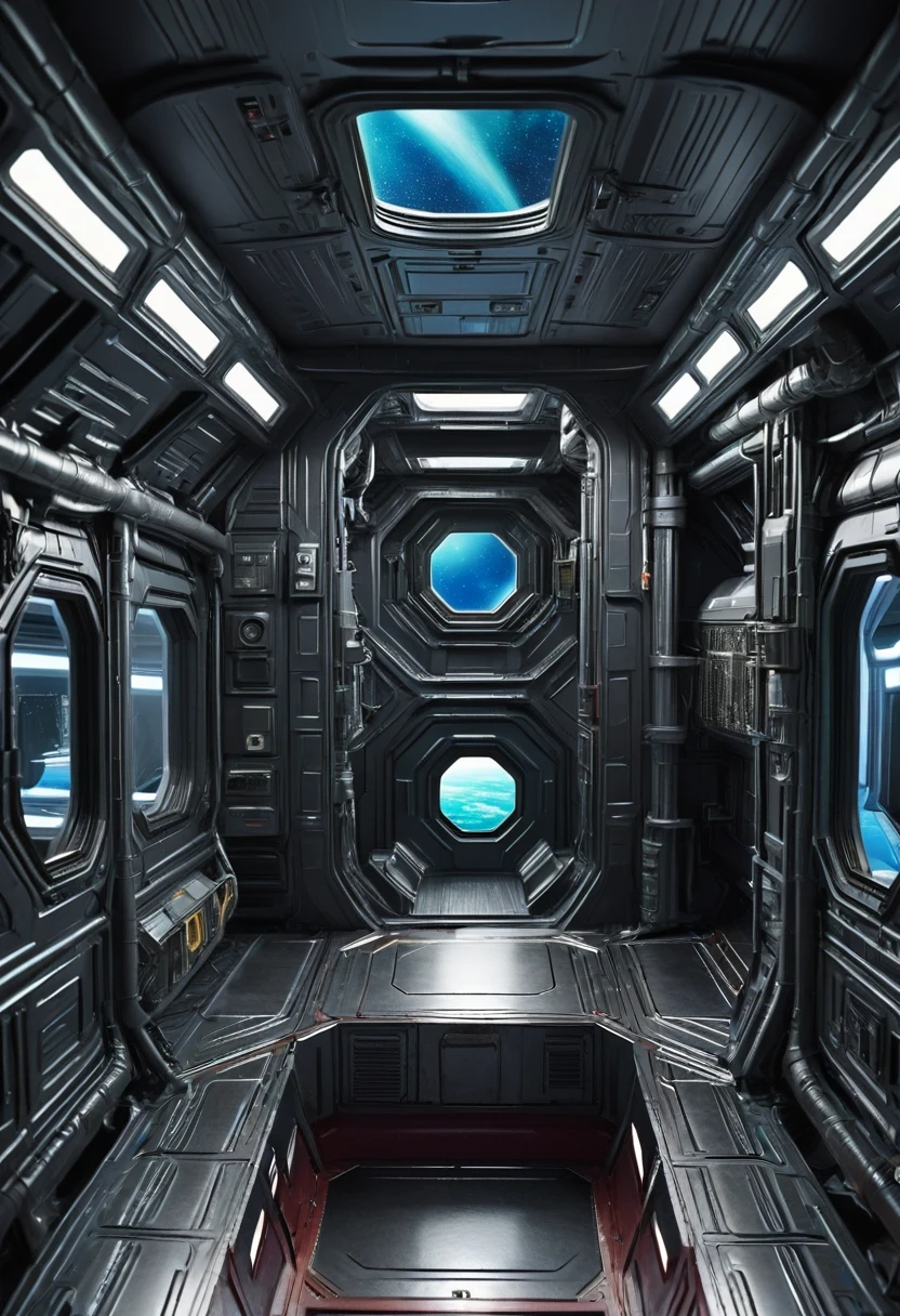 Metal floor in a spaceship