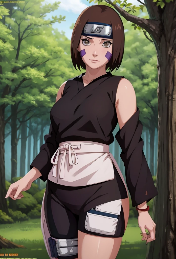 Masterpiece,Solo,1girl,Rin Nohara,(Naruto),Big Breasts,Pussy,Perfect Body,Sexy Body Hot,High Quality,High Resolution,Photograph 16K,Short Hair,Beautiful,Beautiful Woman,Naked,All Background 