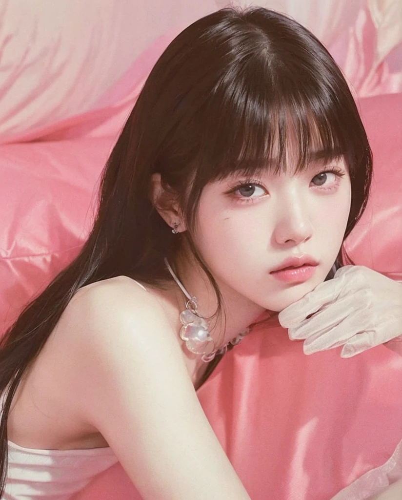 arafed photo of a young man with a blue shirt and earrings, jimin\'s right eyelid swollen, jungkook, cai xukun, yanjun chengt, jimin\'s grecian nose, hyung tae, park jimin, taejune kim, jimin, kim doyoung, portrait of jossi of blackpink, inspired by Bian Shoumin, young wan angel