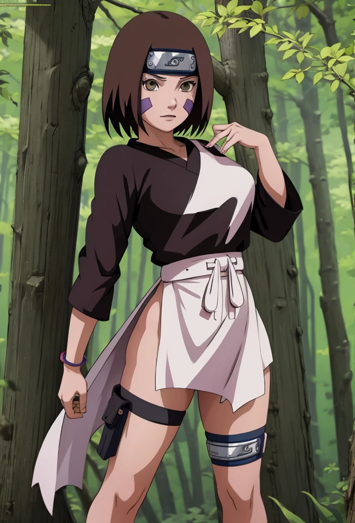 Masterpiece,Solo,1girl,Rin Nohara,(Naruto),Big Breasts,Pussy,Perfect Body,Sexy Body Hot,High Quality,High Resolution,Photograph 16K,Short Hair,Beautiful,Beautiful Woman,Naked,All Background 