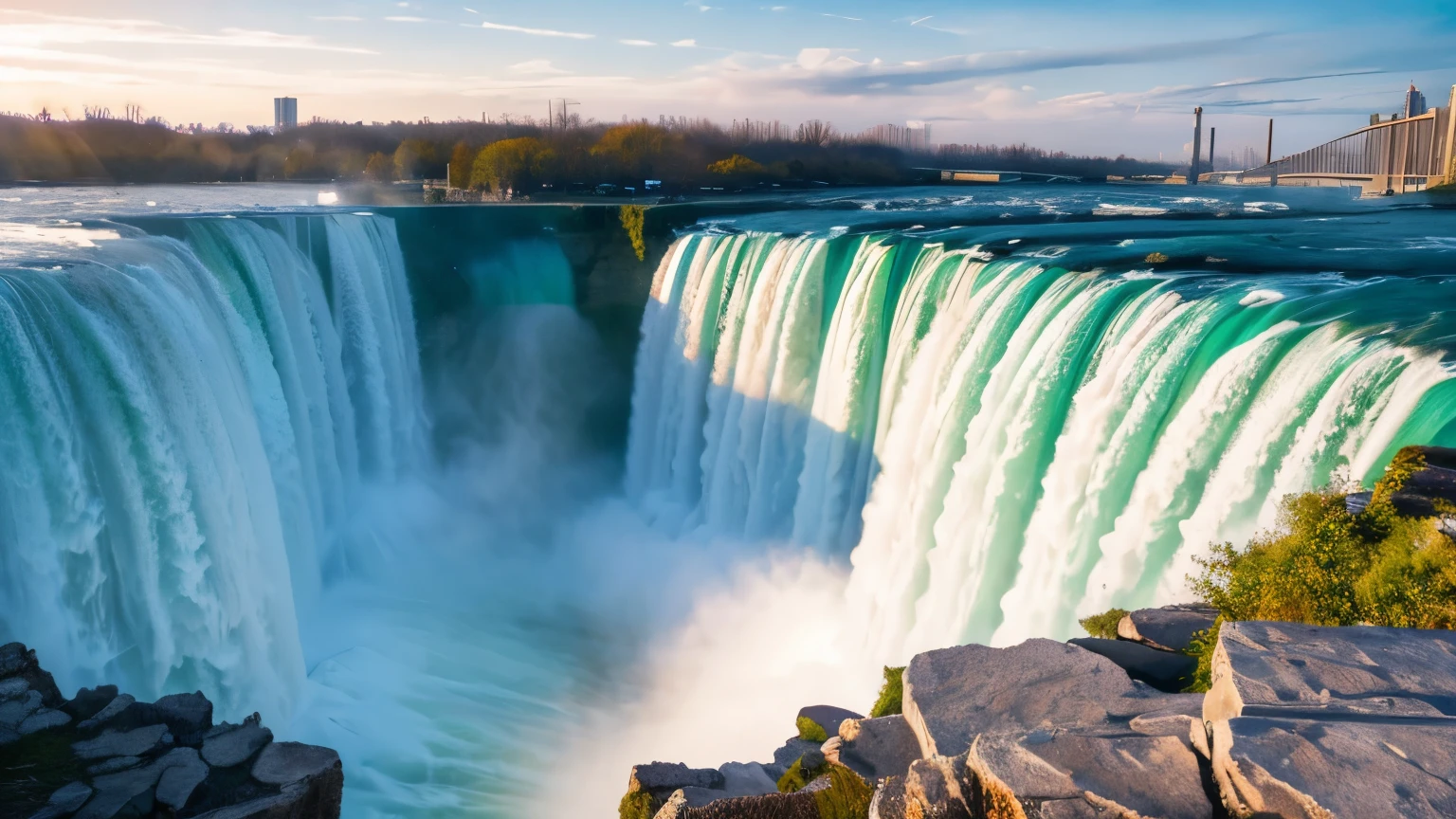 Masterpiece, wallpaper hi-res 8k, Niagara Falls, daytime