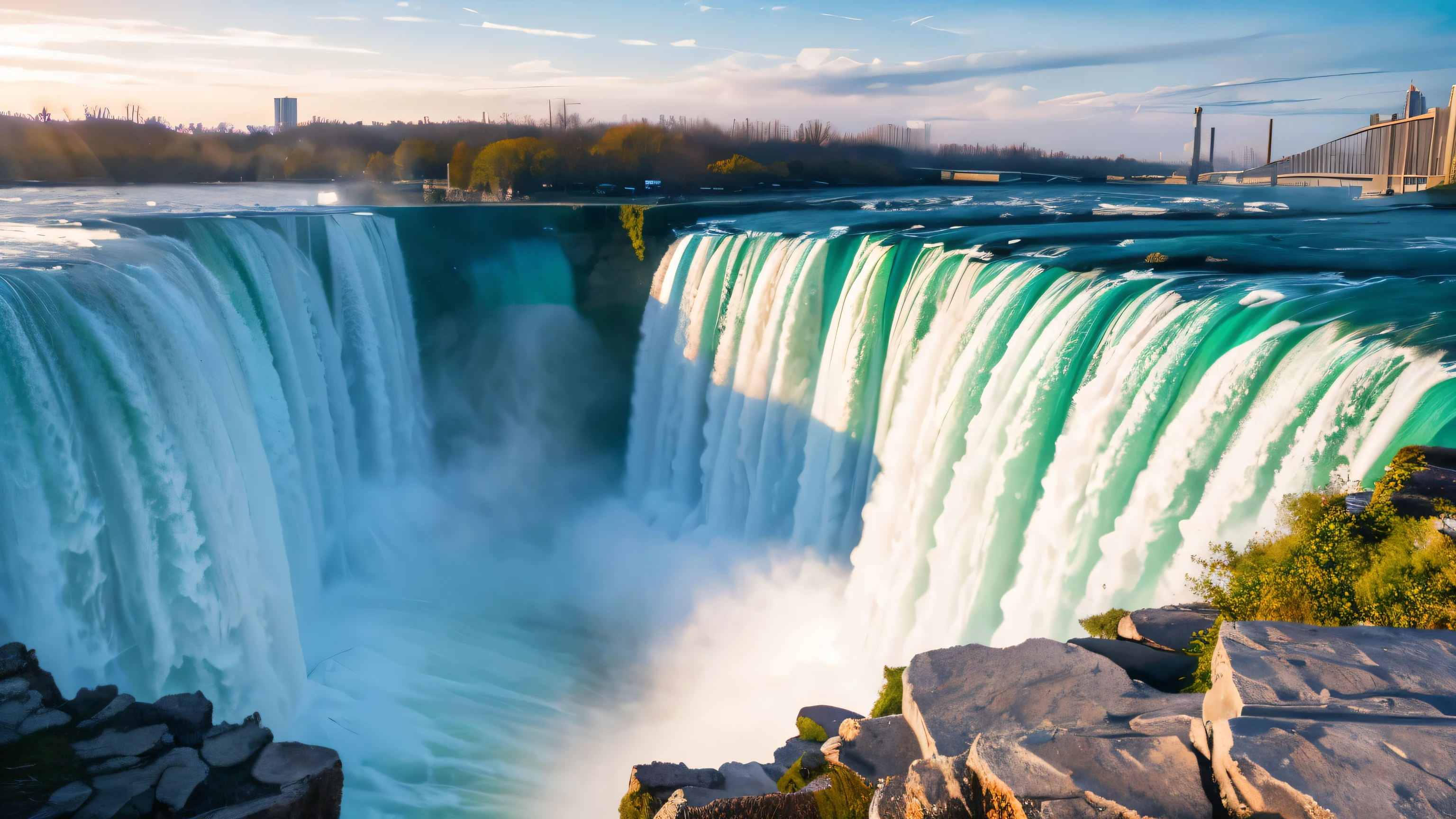 Masterpiece, wallpaper hi-res 8k, Niagara Falls, daytime