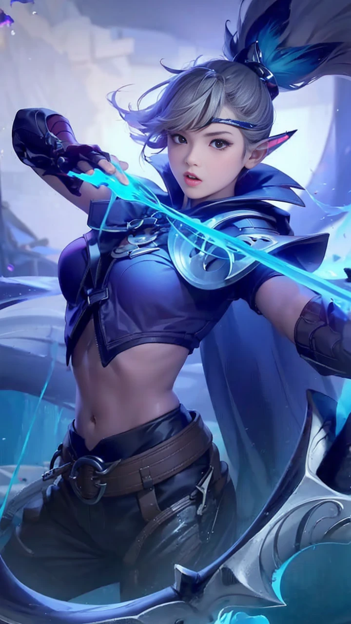 女の子1人、grim reaper、21years old、reapers eating fire、fire、stonelave smoke、magma、超A high resolution、
