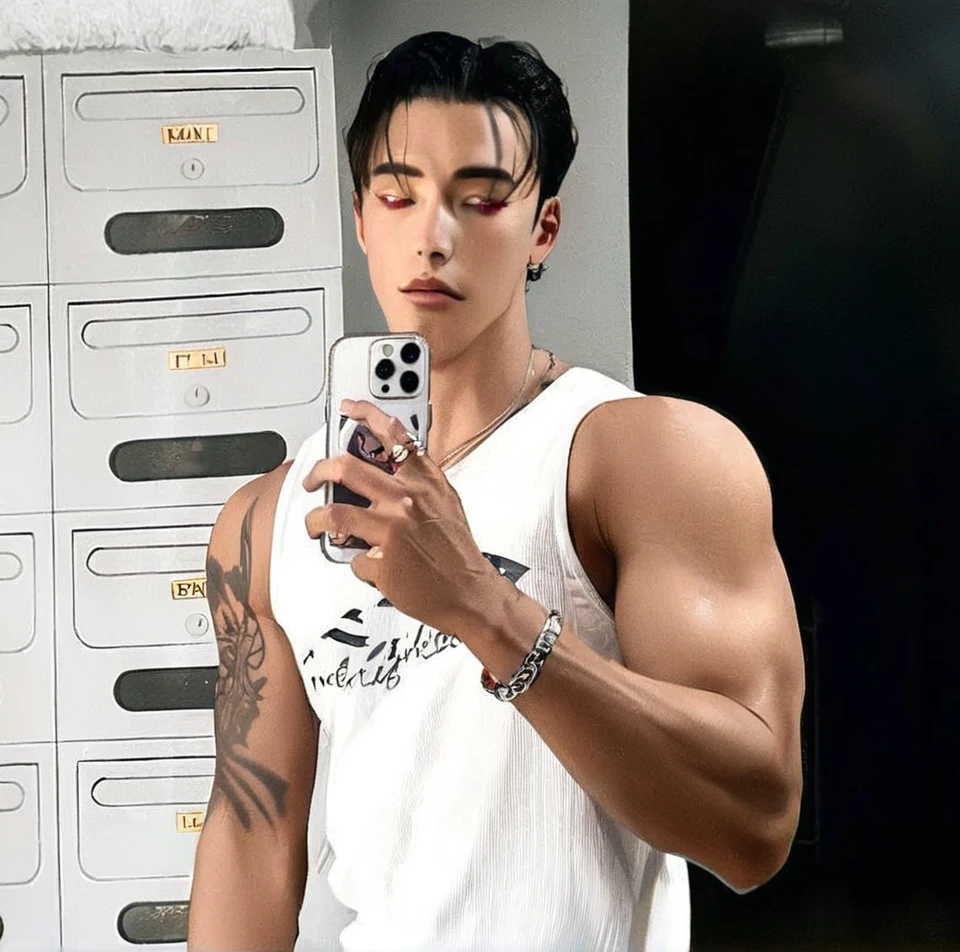 (Black_Hair), (red_ruby_eyes), (Handsome), (attractive), (male), (close_up_shot), (detailed_eyes), (detailed_hair), (clean_hair), (vertical_pupils), (jawline), (wears_aristrocatic_outfit), (in_his_late_teens), (short_hair)