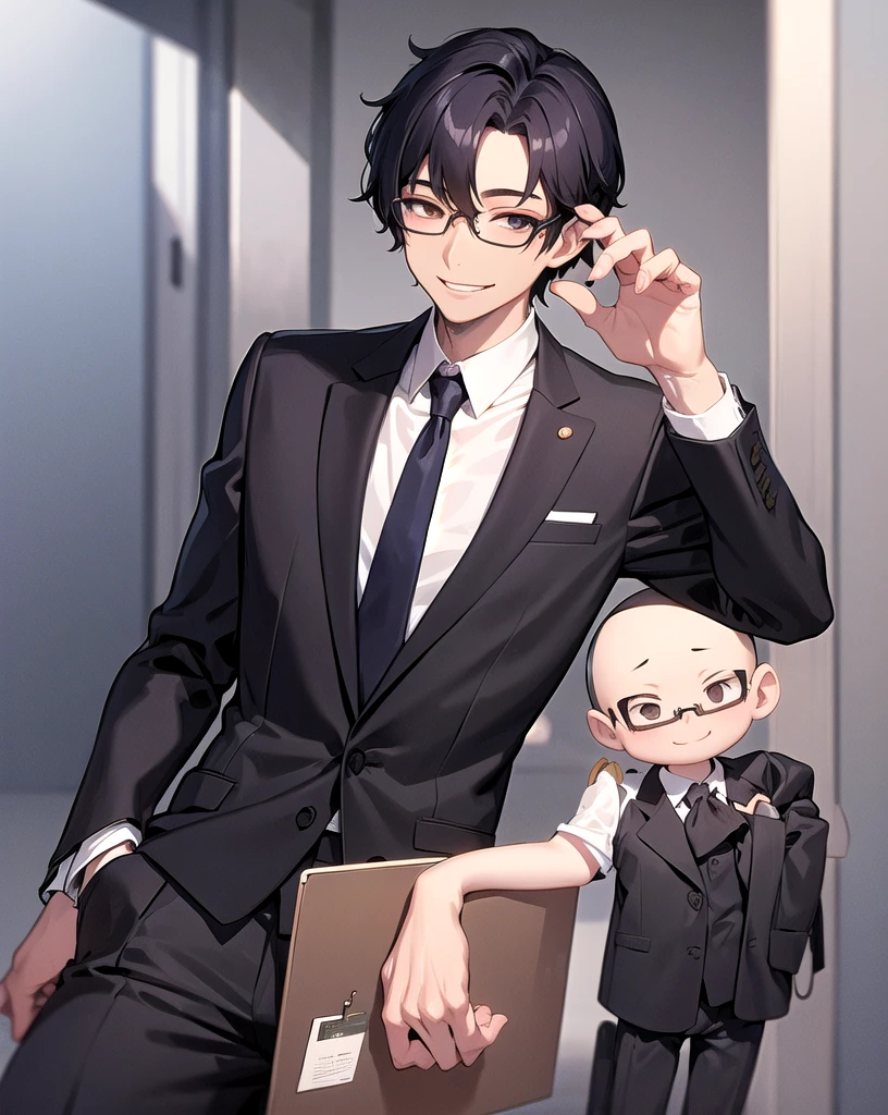 suit,Glasses,male,20th Generation,smile
