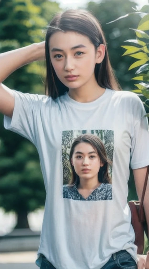 dress、(Realistic:1.4)、(hyper Realistic:1.4)、(Realistic:1.3)、(Smooth lighting:1.05)、(映画の照明Improvement of quality:0.9)、32k、One Girl、20-year-old girl、Realistic lighting、Backlight、Facial Light、Ray Tracing、(Bright light:1.2)、(Improvement of quality:1.4)、(Highest quality real texture skins:1.4)、Detailed、Face drawn in detail、quality eyes、(tired, Sleepy and satisfied:0.0)、 Face close-up、T-Shirts、(Enhances the body line:1.1)、(Enhances the beauty of skin texture:1.1)、((Suzuichi Hirose))、