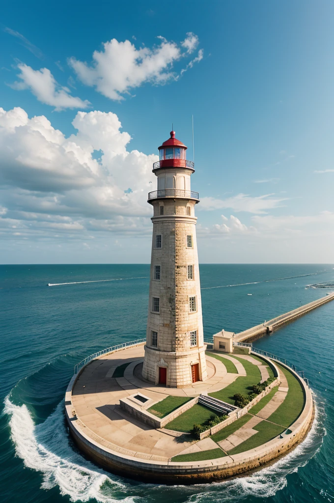 Create animated Image of Alexandria lighthouse
