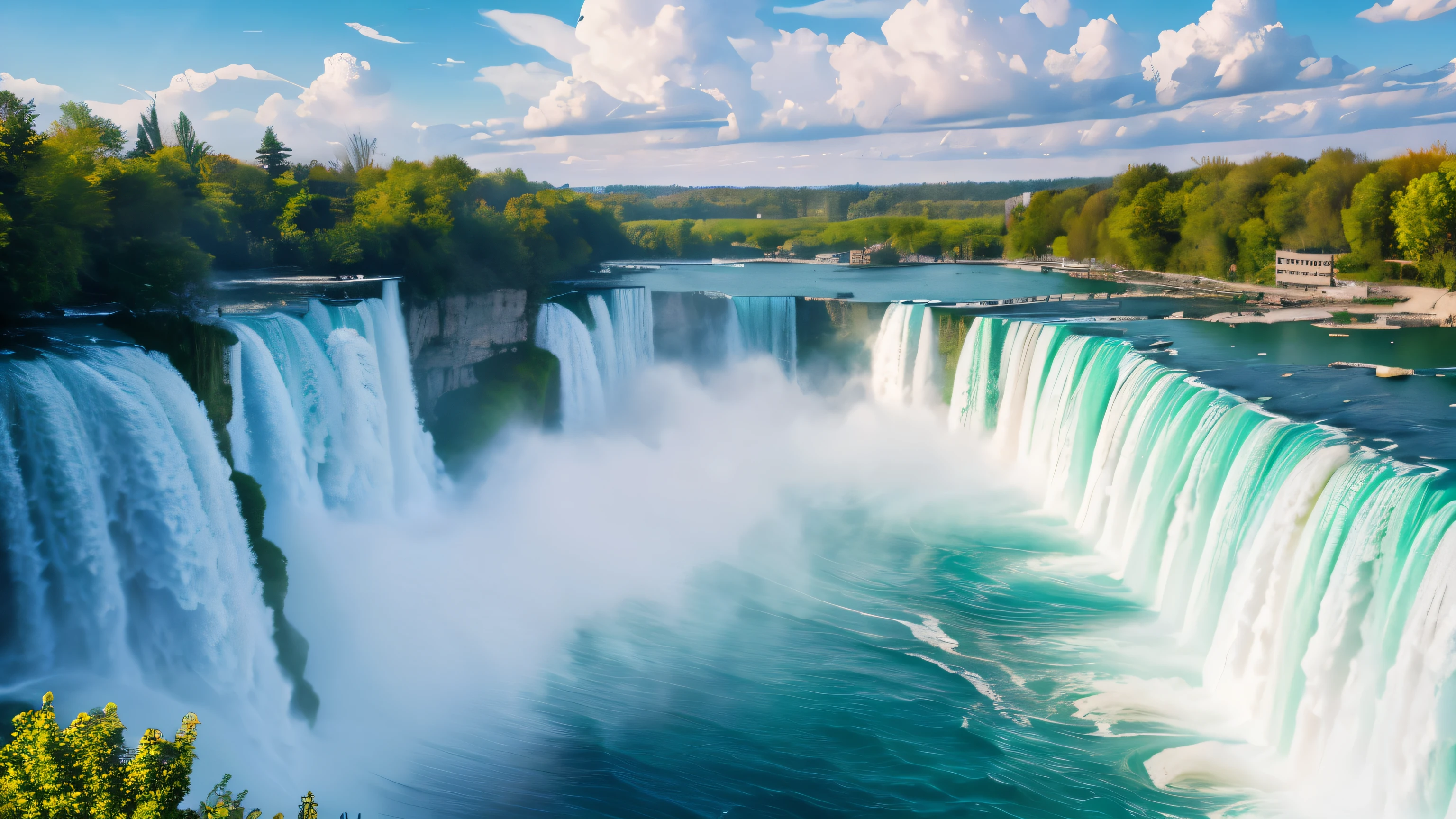 Masterpiece, wallpaper hi-res 8k, Niagara Falls, daytime