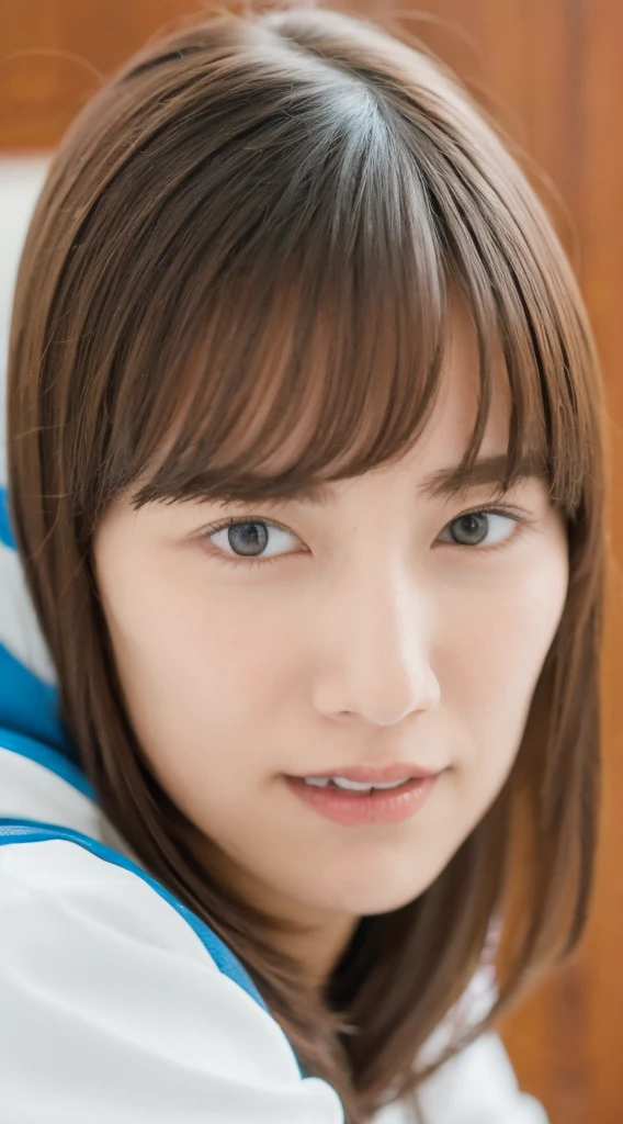 (Best image quality、8K)、Wearing ski wear、Snowboarding、RAW Photos、Realistic、Realistic、(The whole body is projected)、So cute、Beautiful woman、Detailed eyes、drooping eyes、Mouth details、Detailed nose、Beautiful Skin、Detailed fingers