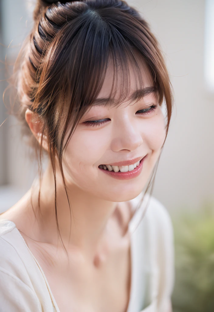 ((Full nudity:1.0)),Cute Japanese Women Photos, Little Woman, 20-year-old, Beautiful and perfect face, brown, Beautiful Face, thin: 1.2, (photo Realistic:1.4), (hyper Realistic:1.4), (Realistic:1.3),
(Smoother lighting:1.05), (Improving the quality of cinema lighting:0.9), 32k,
1 Girl,20-year-oldの女の子, Realistic lighting, Backlight, The light shines on your face, Ray Tracing, (Bright light:1.2), (Improvement of quality:1.4),
(Highest quality Realistic textured skin:1.4), fine grain, Detailed face,
(tired, Sleepy and happy), (smile:0), Face close-up, 
(Accentuates body lines:1.1), (Enhances the beauty of skin texture:1.1)