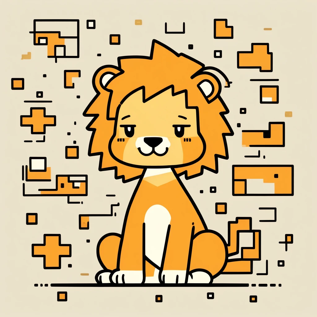 cute little lion