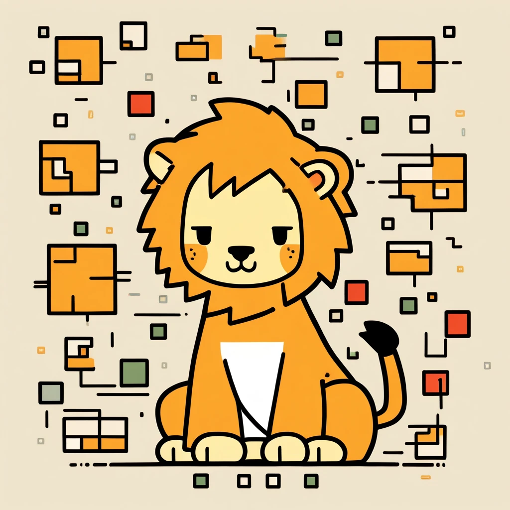 cute little lion
