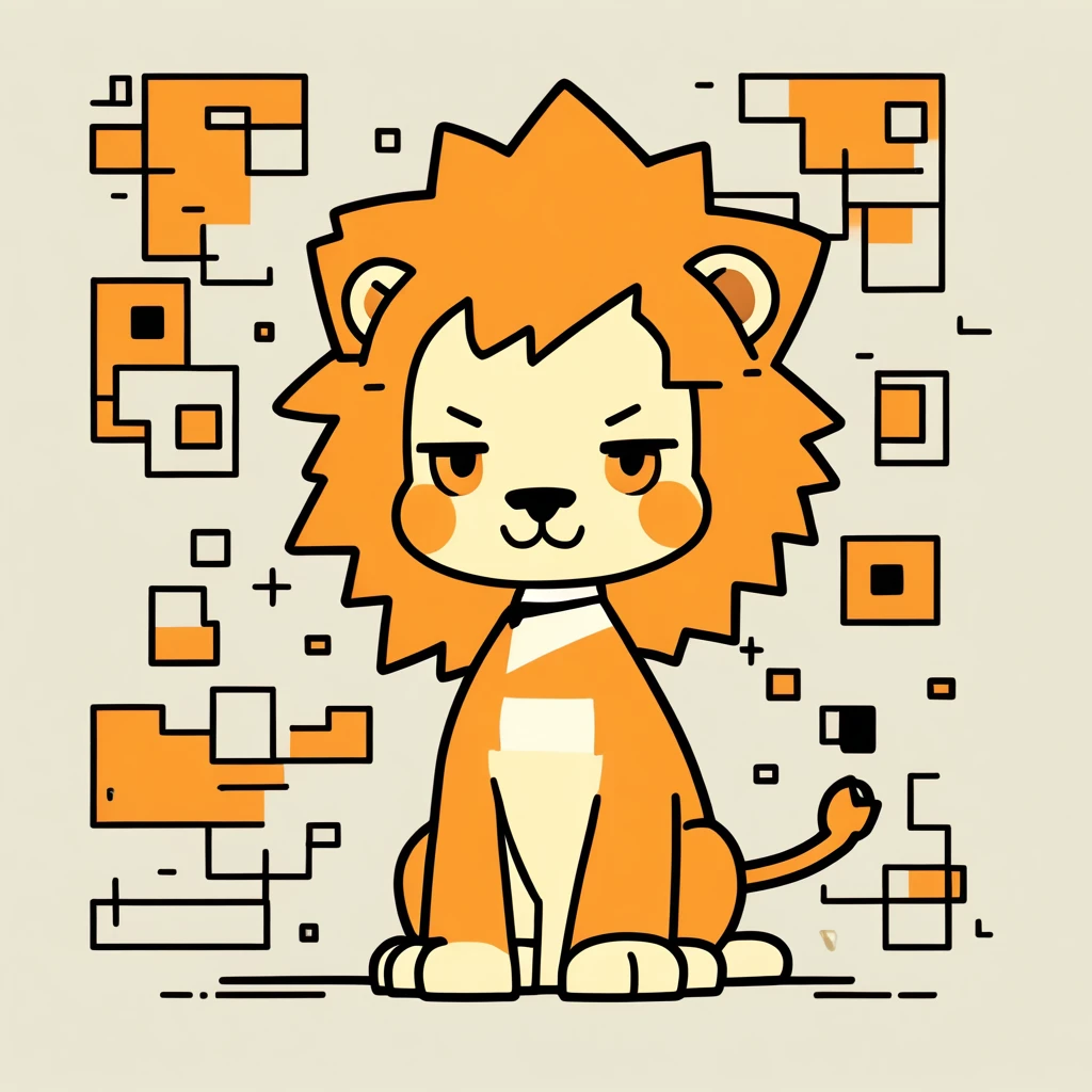 cute little lion
