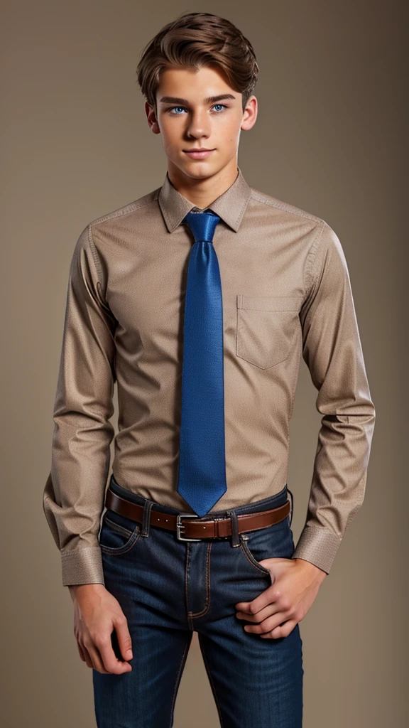 19 year old male wearing tie and lomg sleveed button up with belt and tucked in
4K HIGH REZ
Physical Description: Brown colored hair and skinny build. 5"5 and 150 LB. Blue eyes.
.