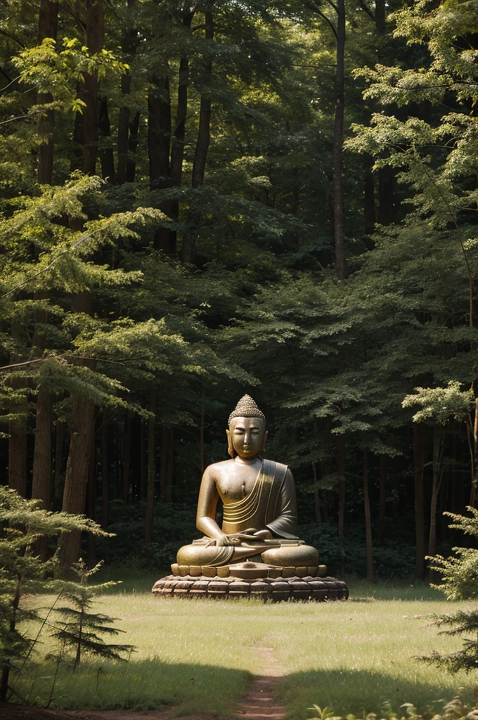 Buddha in forest