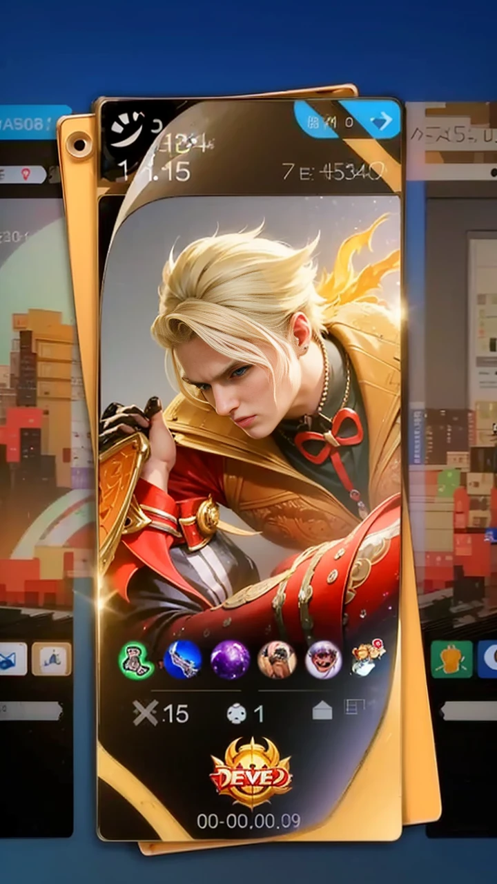 boy with purple hair and red shirt holding a purple ball, Masterpiece, ultra HD, detailed all picture, a close up of a devil, dyrroth from mobile legend, evil, extremely detailed artgerm, mobile legends character, inspired by Dyrroth, Six pack chest and abs, black jewel above the chest, red eyes, glare.