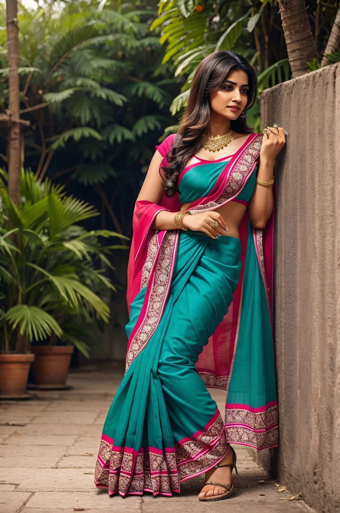 Gulabi saree big  