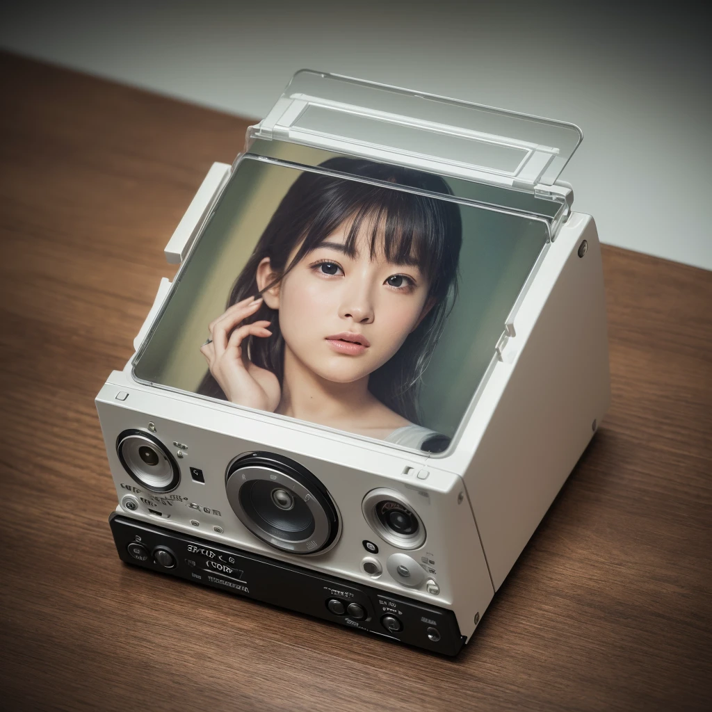 (8K, Highest quality, masterpiece: 1.2), (Realistic, photoRealistic: 1.37), MD photographed from directly above(MiniDisc、Also known as MiniDisc)