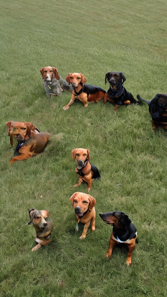 Countless dogs