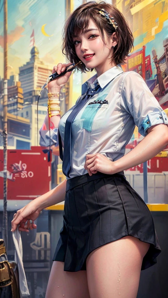 masterpiece, best quality, (realistic), high quality, 4K, (masterpiece:1.2), (best quality:1.2), (realistic 사진:1.2), 8K, movie poster photo, intricate details,
A young Korean woman wearing office uniform is standing，full body portrait， she was wearing a suit jacket，Matching skirt and black heels. Her black hair was neatly parted，The style is draped over the shoulders...  The subway around her is filled with blurry city commuters, Skirt that hugs the hips very tightly，very short skirt with hips，sweat like a pig，wet clothes，My whole body is soaked，sexy and hot body，
(( 3/4 bodies : 1.2 )) (( big bust )) , (( split ))
(((( 5+ old man )) stand around
 (((grab someone&#39;s ass, 2 boys, from the side, netorare, mini skirt, office female staff,, masterpiece, best quality, very detailed,)))
 (masterpiece,best quality:1.5)，detailed person、delicate face、detailed background、 from the side、 Dramatic cosmetics、cosmetics、Pinky Pink Lipstick、eye makeup、Mascara、eyeliner、eye shadow、rainbow colored contact lenses、((Tight shirt and mini skirt、A woman with an attractive smile)), blurred background、Short hair, delicate face, high quality, high resolution、bloomer,38 years old