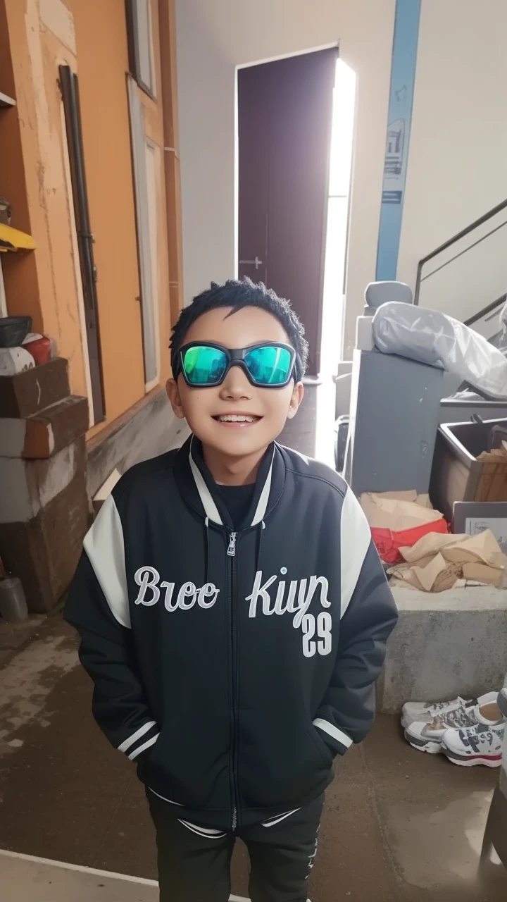 masterpiece, ultra-detailed, 1boy, male focus, upper body shot, Boruto wearing Streetwear Hoodie, yellow hair, look at viewer, happy face, Hands in pockets, vibrant colors, cityscape background, dinamic lighting, highly detailed face, stylish, urban style, cool attitude, bokeh, blurry background,