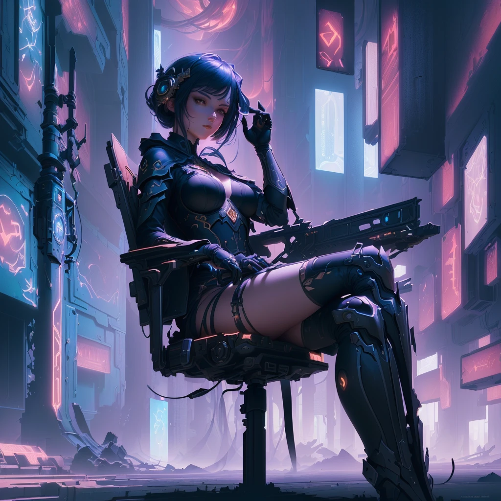 masterpiece, best quality, (extremely detailed CG unity 8k wallpaper), (best quality), (best illustration), (best shadow), absurdres, realistic lighting, (Abyss), beautiful detailed glow, art by PeterMohrBacher,