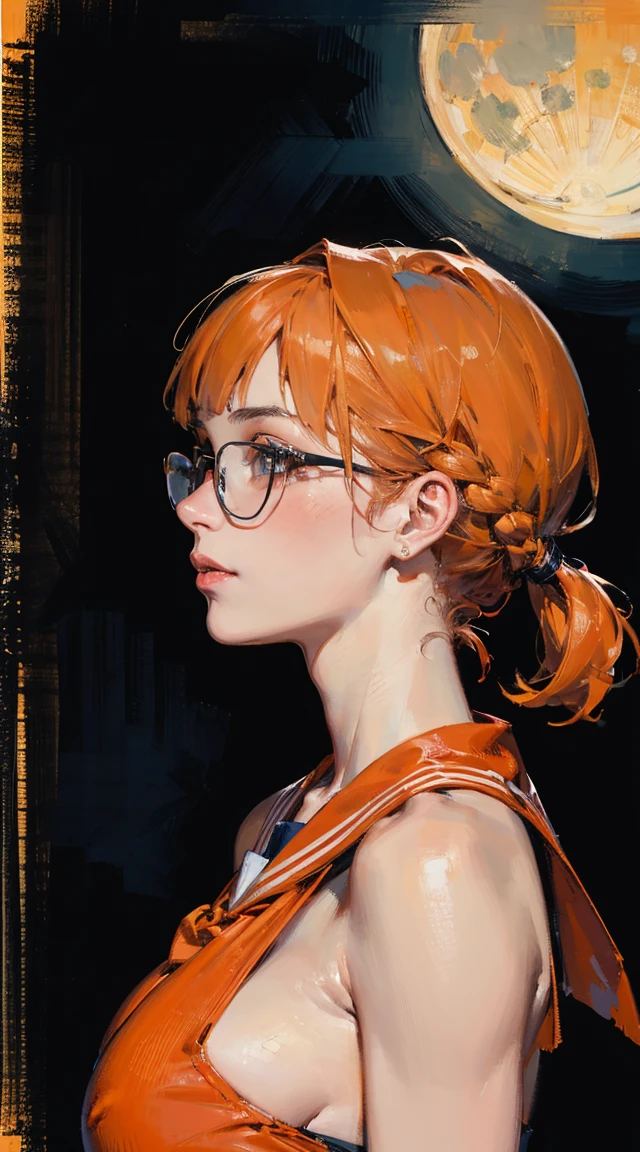 (Oil painting style:1.2), (Woman working at a gas station:1.5), (1girl in:1.3),solo,Gas Station Uniforms, Brown hair, Refueling, Award Winning Painting, customer service, Smiling, (8K, 16K, Super Detail), Best Quality:1.2, hight resolution, masutepiece:1.4, Hyper-Realism, high details, High quality, awardwinning, Textured skin, Anatomically correct, nffsw,(Detailed hand),(detailed finger:1.1),Painted with impasto technique,part time job,oil stains,
((masterpiece)), high quality, very_high_resolution, large_filesize, full color, heavy outline, clear outline, colorful, (beautiful detailed eyes), (beautiful face:1.3), (boyish face:1.3), 1 girl, (femaleranma), (red hair), short hair, (braided ponytail), ((bangs)), bumpy bangs, blue-gray eyes, big breasts, curvy, femaleranma, braided ponytail, (red chinese clothes), sleeveless, tangzhuang, black pants, cameltoe, standing, upper body, ((from side:1.4)), ((portrait:1.8)), ((face focus:1.4)),  Scary monsters, Upper body photo (elegant) Vampire woman standing on the roof under the red full moon,, Wearing an orange Halloween costume, (The fusion of orange sailor suit and work pants:1.3), (Orange themed clothing:1.3), wear glasses, shut up,looking at the audience, (on the table, best quality:1.2), absurdists, Perfect work of art, Popular on artstation, Very detailed, fine, (current, Reality:1.37), portrait, There is light on the face, Delicate face, night, night situation, night time, (moonlight:1.3), current, Super sharp, Super detailed, Bob short hair, ppixie hair, Parted bangs,huge , Crazy breast swelling, Chest larger than shoulder blades, Big breasts and thin waist，(huge breasts:1.2)，Hydrated skin（（rogue））（（Very huge breasts）），（（Grooves reveal original skin））　　(absurdres, highres, ultra detailed),(absurdres, highres, ultra detailed), 1 girl, ((14 year old)), finely detailed eyes and detailed face, warm smile, (low single side twintail bum with blunt bangs hairstyle), sneakers, cute expression, ((anime character sheet)), (((f