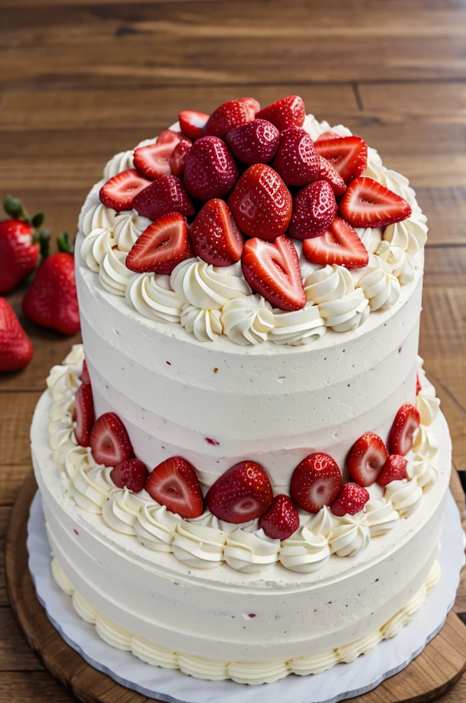 Strawberry cake piece 