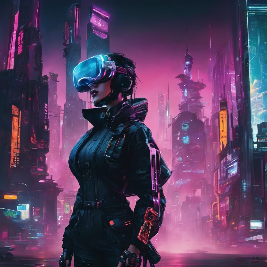 futuristic city with a futuristic face in the middle of it, арт-стиль Cyberpunk, передовое цифровое искусство Cyberpunkа, Cyberpunk цифровое искусство, style hybrid mix of Bipl, атмосфера Cyberpunkа, Cyberpunk, тема Cyberpunkа, Cyberpunk дарксинт, Cyberpunk лицо, in style of Bipl, Cyberpunk, тема Cyberpunkаd art, Bipl!!, имеет стиль Cyberpunk