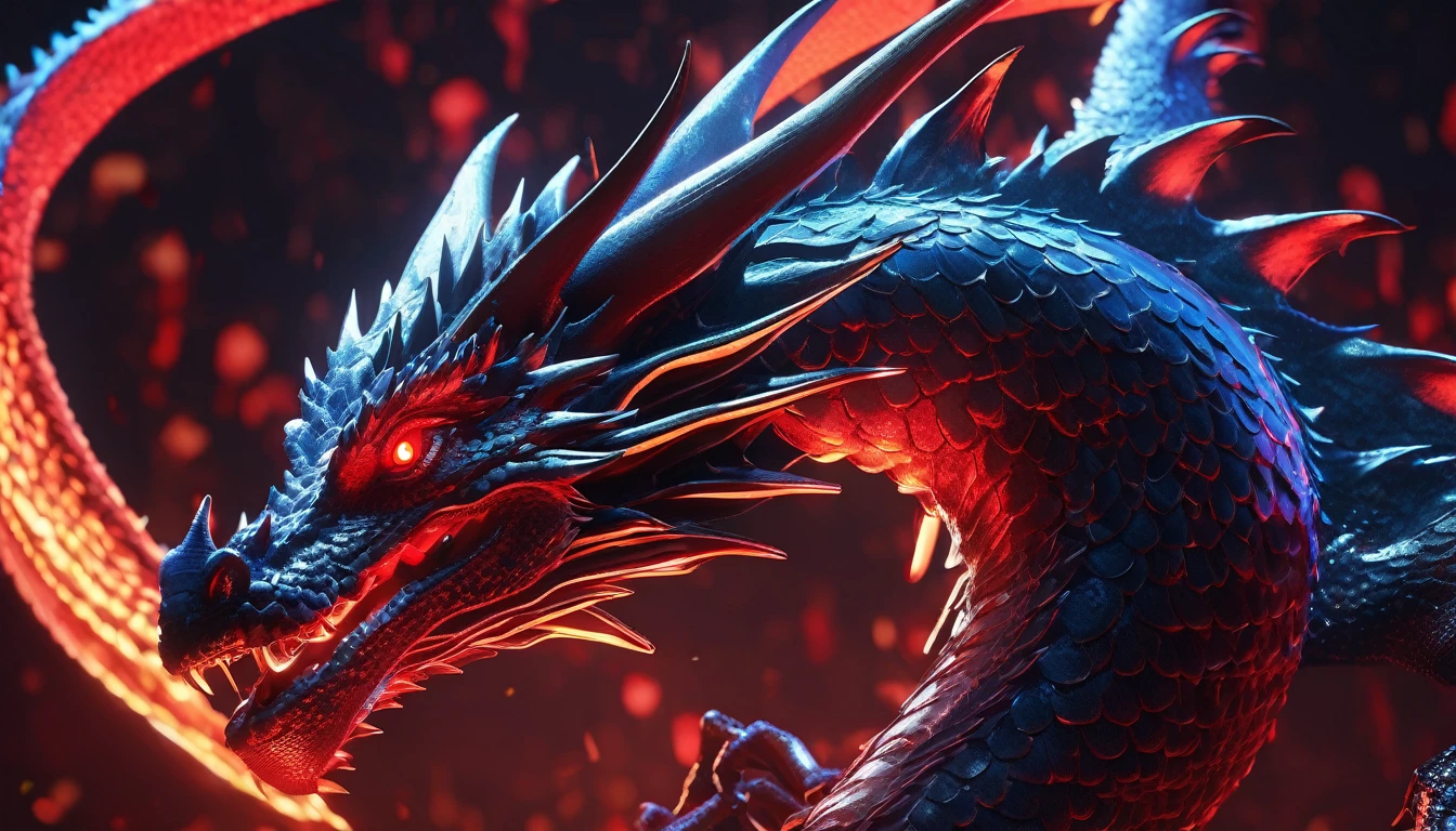 Red eyed dragon illustration, Unreal Engine Rendering , Very detailed , B Global Illumination, Exquisite and gorgeous jewelry, Popular trends on cgisociety, Motion Graphics, rossdraws Global Illumination, cg society