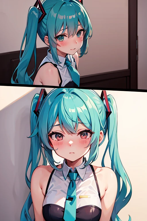 Miku nakano anime blushing alone